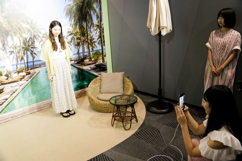 先の撮影者を撮影すると