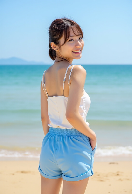 LoRAっ子2号と呼んでいる顔LoRAを当てた画像。[dev] fp8 / 1MP