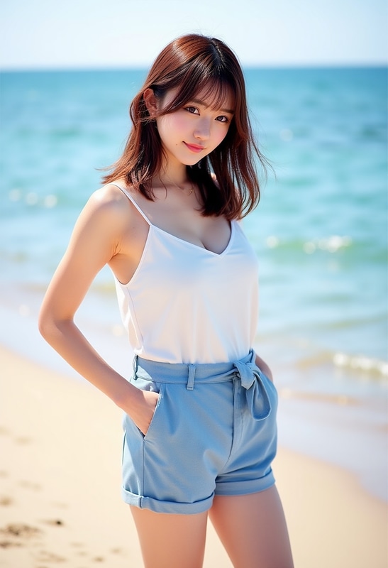 LoRAっ子1号と呼んでいる顔LoRAを当てた画像。[dev] fp8 / 1MP