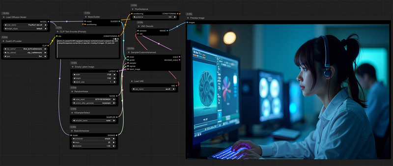 ComfyUIで[dev] / 2MPを生成