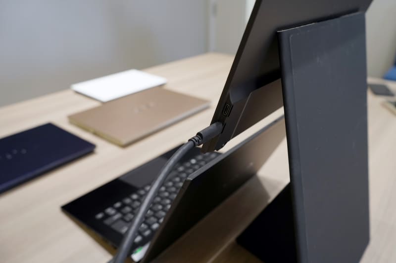 背面側から見た場合