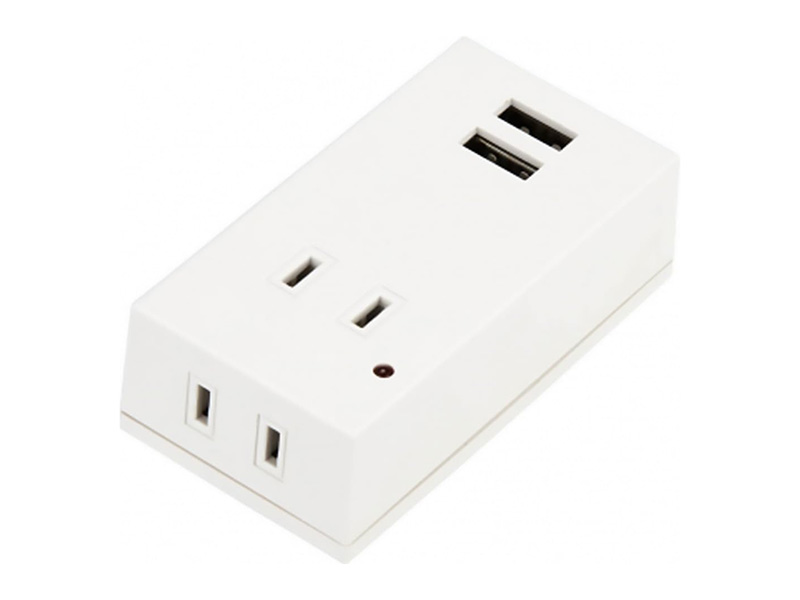 <a href="https://www.yazawa.co.jp/products/item/27058/" class="n" target="_blank">製品ページ</a><br>メーカー : ヤザワコーポレーション●個口数 : 2●ケーブル長 : なし●実売価格 : 1,230円前後(8月26日時点、以下同)