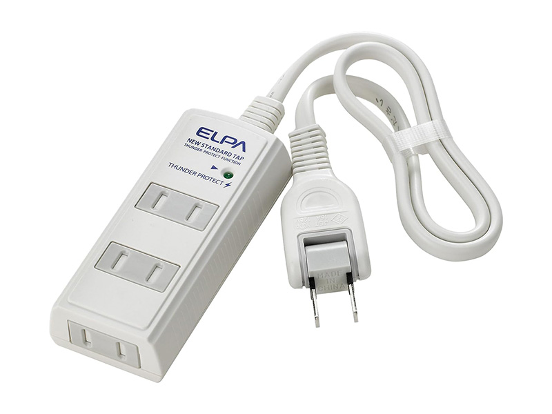 <a href="https://www.elpa.co.jp/product/el01/elpa434.html" class="n" target="_blank">製品ページ</a><br>メーカー : 朝日電器(ELPA)●個口数 : 3●ケーブル長 : 0.5m●実売価格 : 880円前後