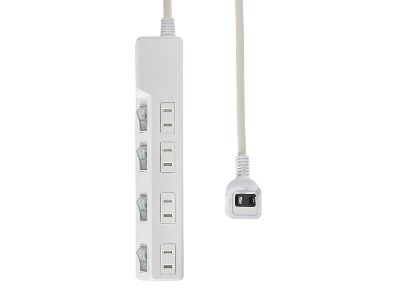 <a href="https://www.elpa.co.jp/product/el01/elpa1510.html" class="n" target="_blank">製品ページ</a><br>メーカー : 朝日電器(ELPA)●個口数 : 4●ケーブル長 : 1m●実売価格 : 1,740円前後