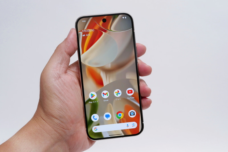 Pixel 9 Proは明らかにPixel 9 Pro XLより持ちやすい