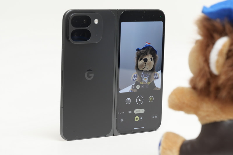 背面カメラセルフィーや、手のひらタイマーも利用できる