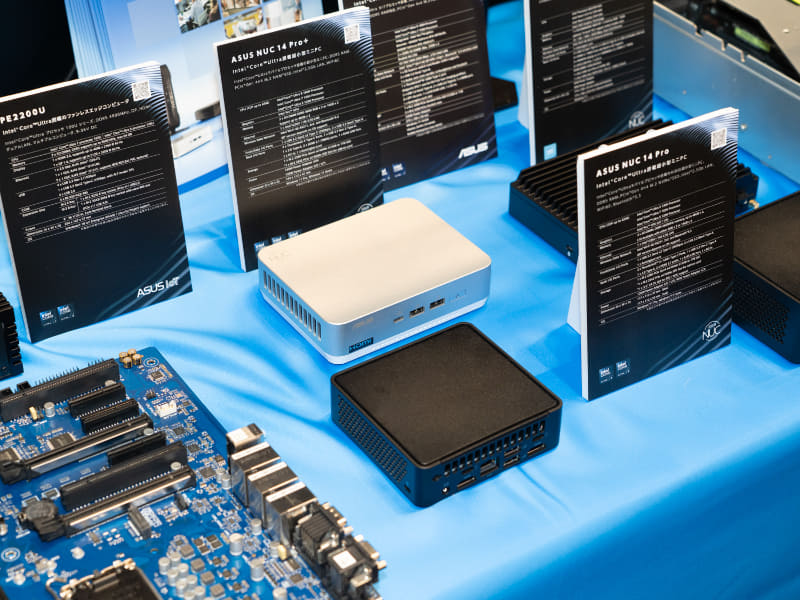 2023年にASUSがインテルから引き継いだNUCの展示