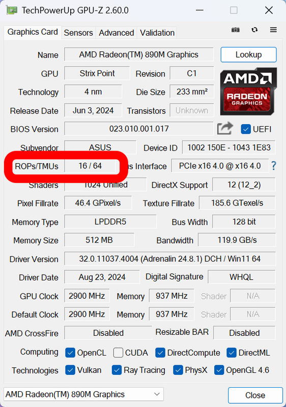 AMD Ryzen™ AI 9 HX 370 は、GPUとしてCUが16基のAMD Radeon™ 890Mを内蔵(AMD Ryzen™ AI 9 365 は12基)