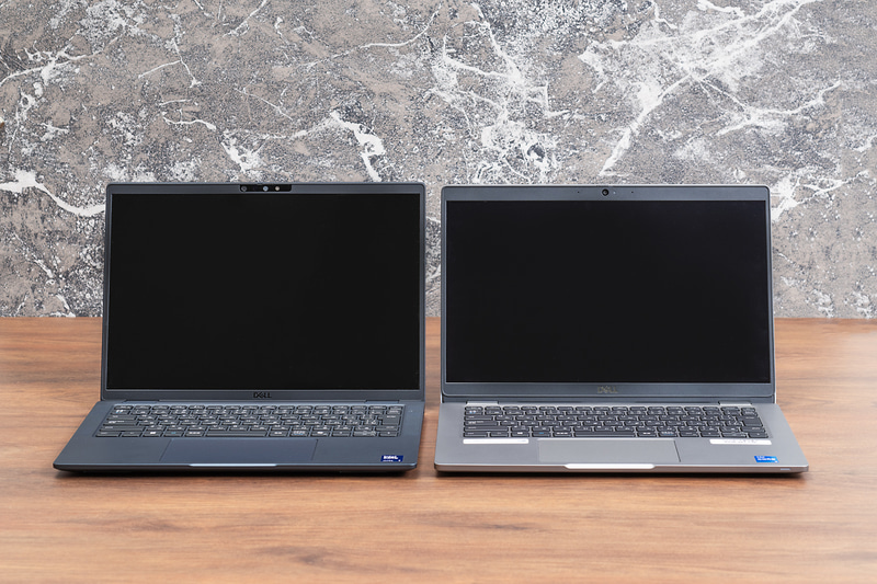 最新の「Latitude 7350 Ultralight」(左)と旧世代の「Latitude 5320」(右)
