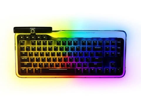 155個の高輝度LEDを埋め込んだメカニカルキーボード - PC Watch