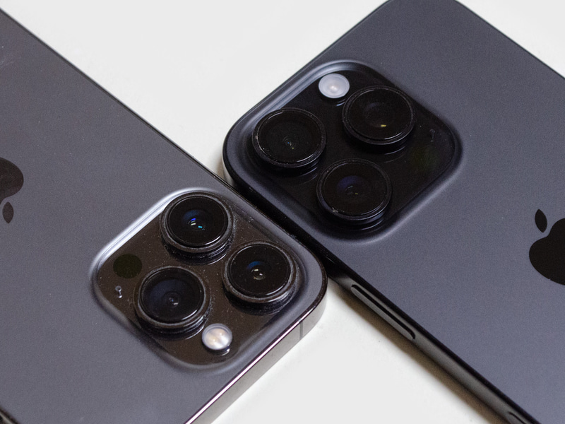 iPhone 13 Proとの比較。16 Proでは少し大きく、そして高さがある