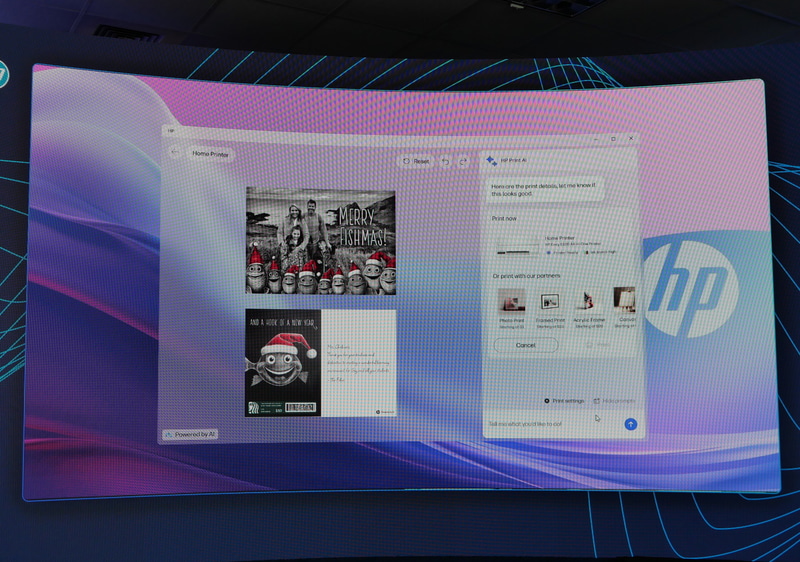 写真を利用したオリジナルのグリーティングカードも簡単に作成できる
