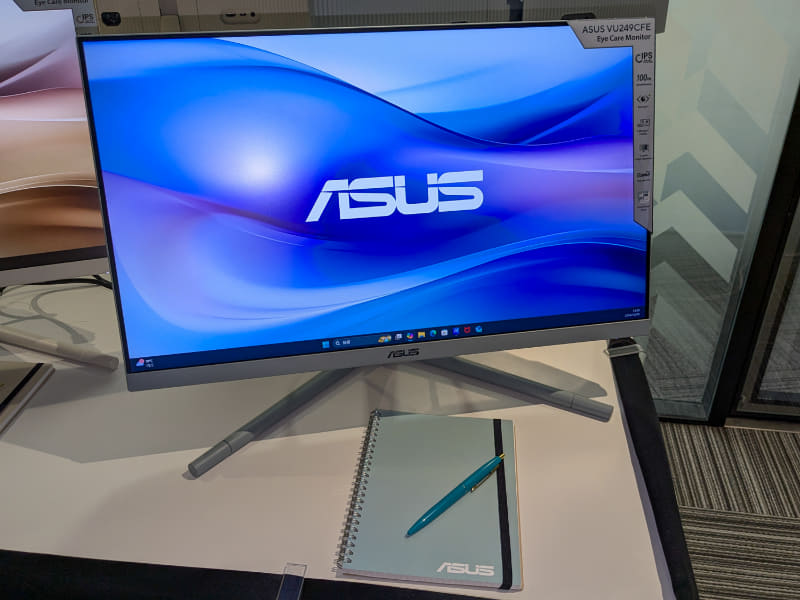 ASUS VU249CFE(グリーングレー)