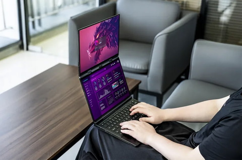 変態だ！Ryzen AI 9 HX 370搭載の2画面OLEDノート「GPD DUO」 - PC Watch