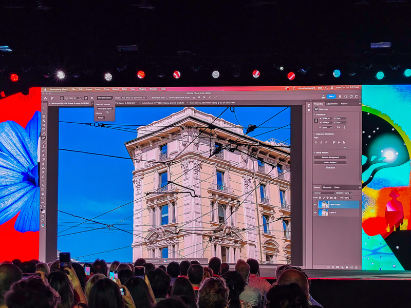 電線などが写り込んだ写真