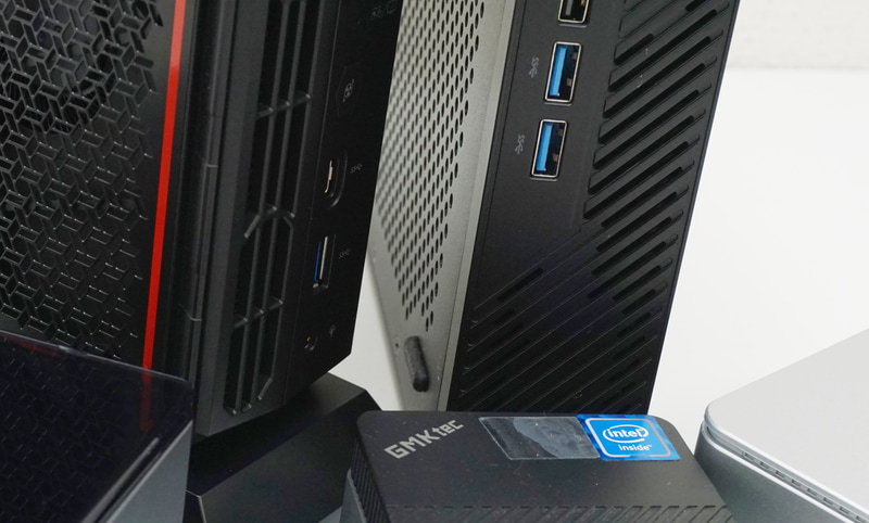 今年は合計6モデルのミニPCをテスト