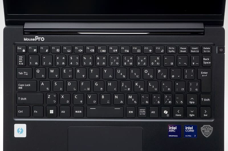 キーボードは日本語配列