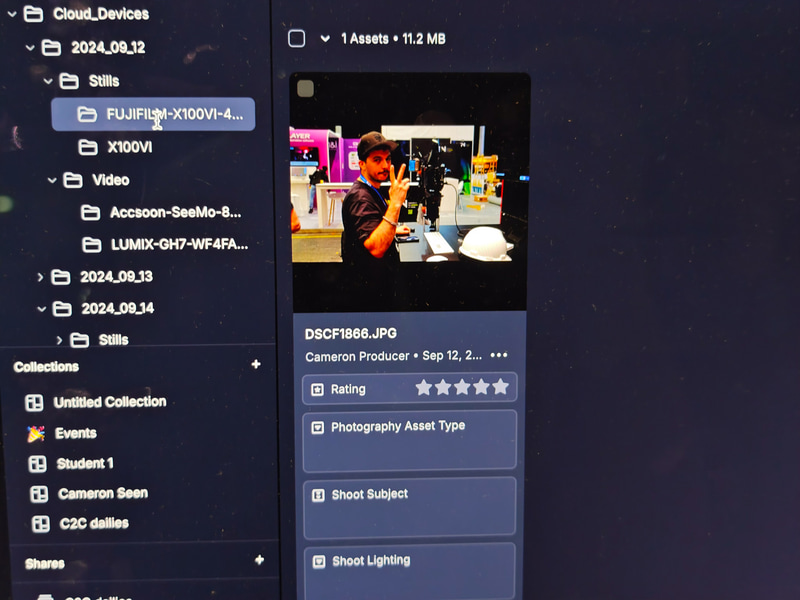 動画だけでなく静止画にも対応しているFrame.io