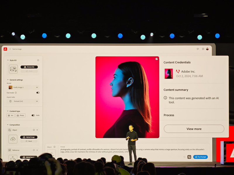 生成AIを利用して生成した場合には、コンテンツ・クレデンシャルが必ず付与され、生成AIで生成されたコンテンツである来歴が記録される