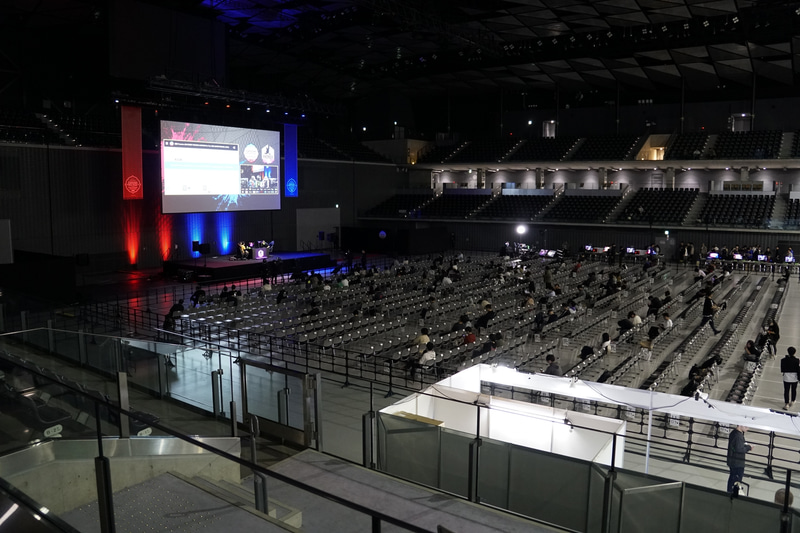 こちらはステージの観戦席