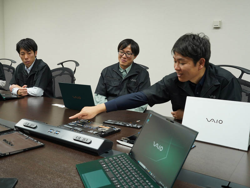VAIO SX14-Rの開発には多数の部署やワーキンググループが関わったという