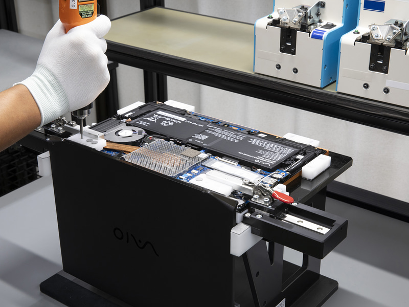 VAIOシリーズはすべて「安曇野FINISH」による国内検査を経て出荷される