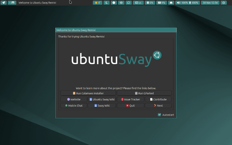 再度出てくるウェルカムメッセージウィンドウ