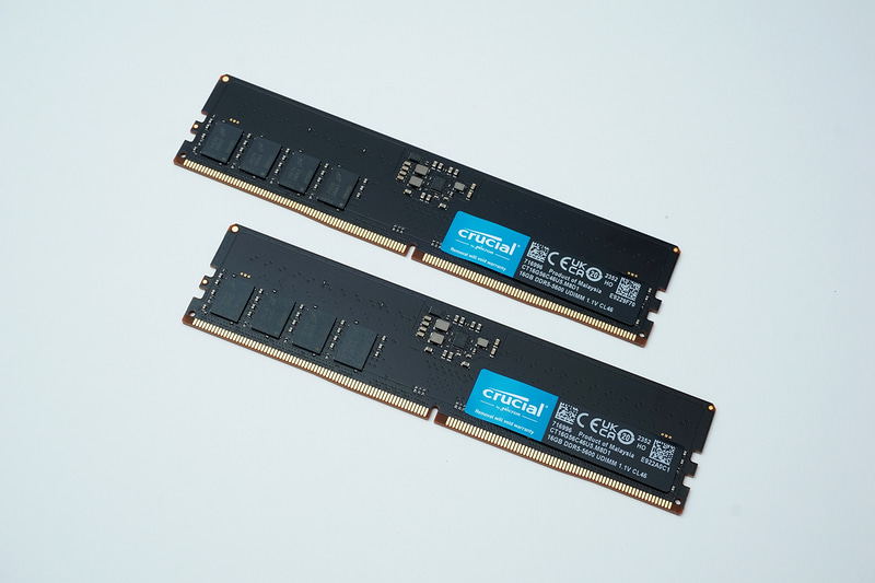 メモリはMicron製のDDR5-5600が32GB(16GB×2)搭載されていた