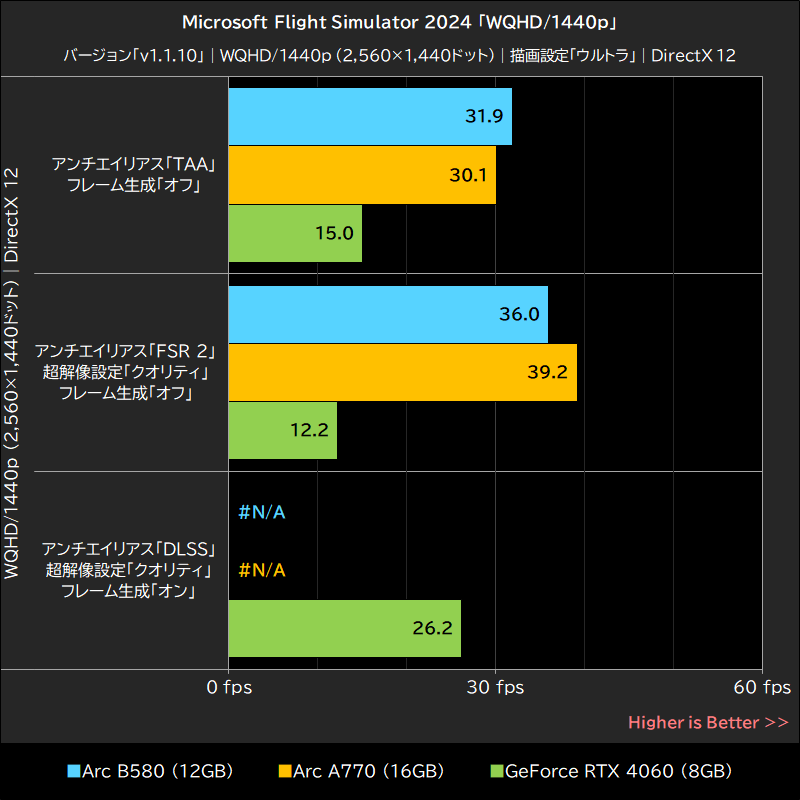 Microsoft Flight Simulator 2024「WQHD/1440p」