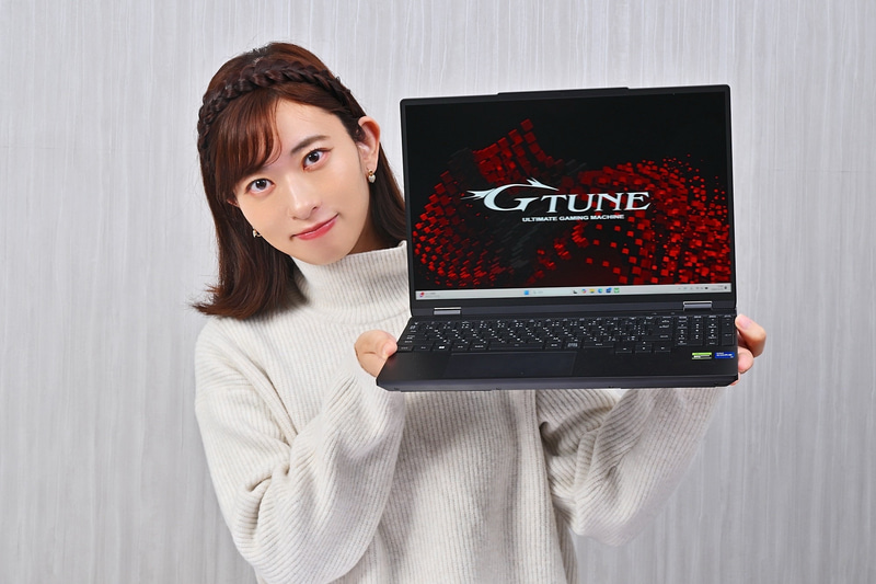ゲーミングノートPC「G TUNE E5-I7G50BK-B(G TUNE 20周年記念モデル)」。直販価格は159,800円から