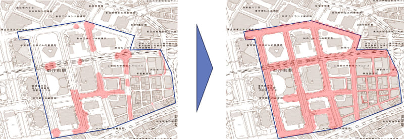 道路カバー率が3倍に向上