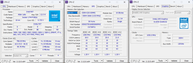 N97はN100に比べ動作周波数やTDPなどでアドバンテージがある