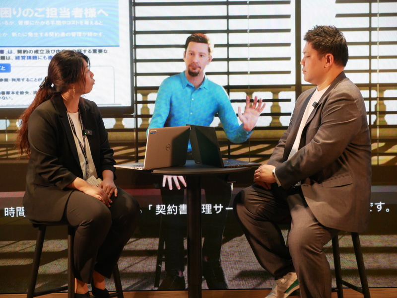 リコーでは、AIエージェントを進化させたデジタルヒューマン「アルフレッド」を開発。商談に参加して、最適なソリューションを提案したり、議事論をまとめてくれたりする