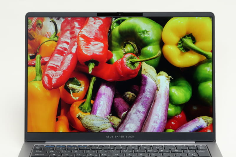 2,560×1,600ドット表示、最大144Hz駆動の14型液晶は、広視野角で外光の映り込みも気にならず、快適な作業環境を実現する。発色も鮮やかだ