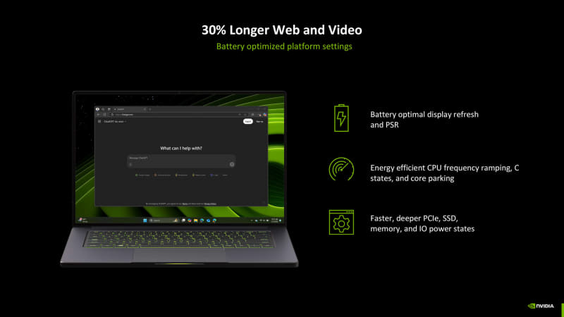 GeForce RTX 50 シリーズ ラップトップGPU(出典:GeForce RTX、NVIDIA)
