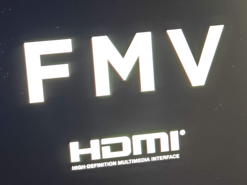 PCの起動画面にも「FMV」の表示が(FMV Note Uの起動画面)