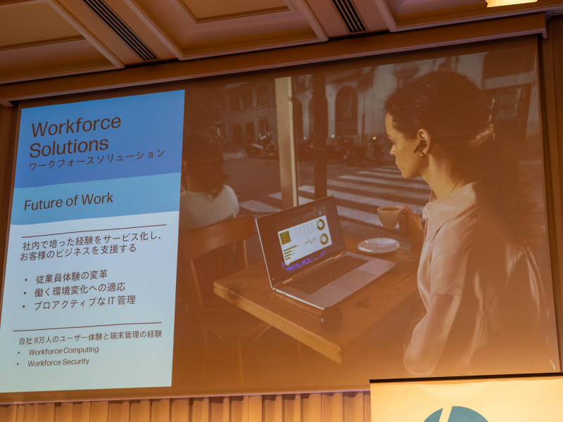 ビジネス支援サービスには自社の知見も生かしているとする