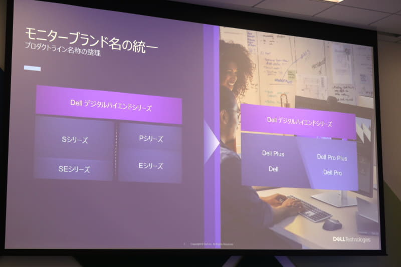 モニター製品のブランド再編