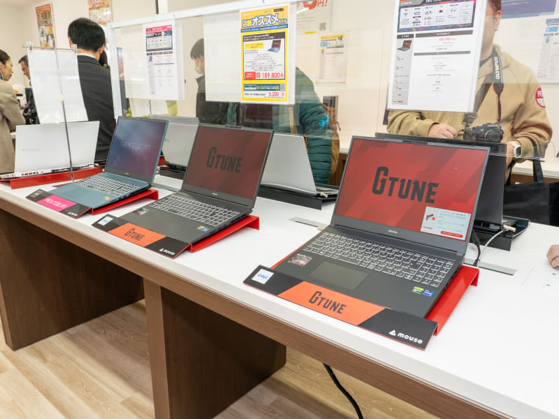 ゲーミングPCはG TUNEとNEXTGEARの実機に触れられる