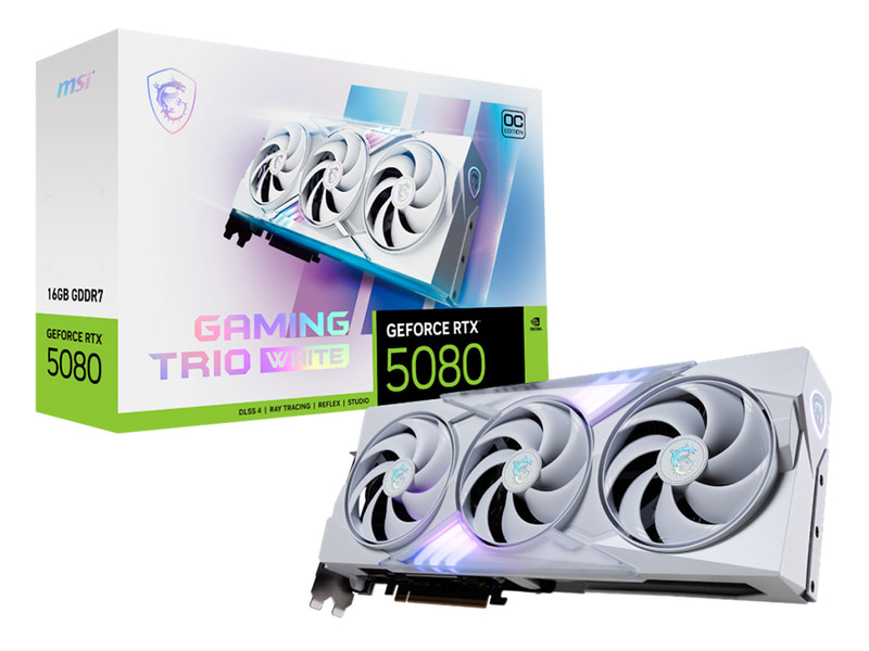 GeForce RTX 5080 16G GAMING TRIO OC WHITE