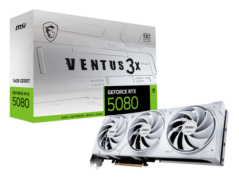 GeForce RTX 5080 16G VENTUS 3X OC WHITE