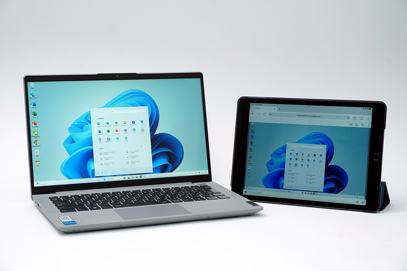 サーバー側(操作される側)のPCを別のPCはもちろん、スマホやタブレットからも遠隔操作できるのがリモートデスクトップのよさだ