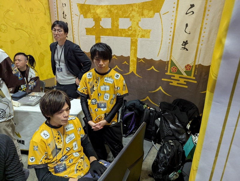 広島TEMA iXAは選手たちと実際に試合できる対戦会をブースで開催