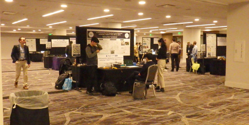 デモセッションの会場風景(前年のISSCC 2024で現地時間2月19日夕方に撮影したもの)