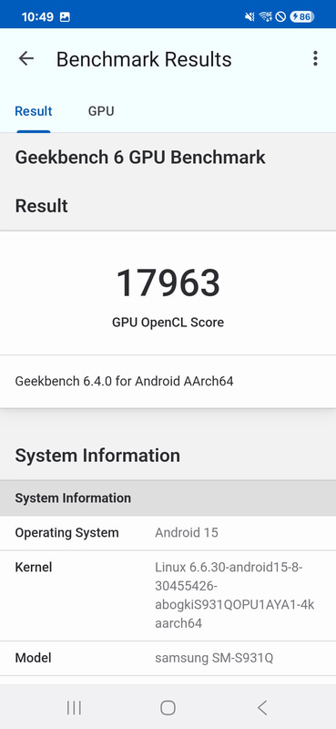 Geekbench 6 GPU