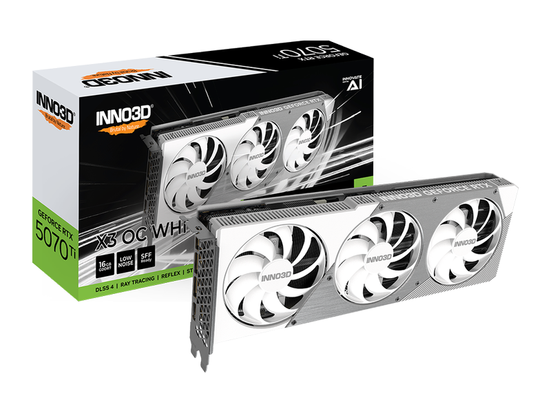 INNO3D GeForce RTX 5070 Ti X3 OC WHITE