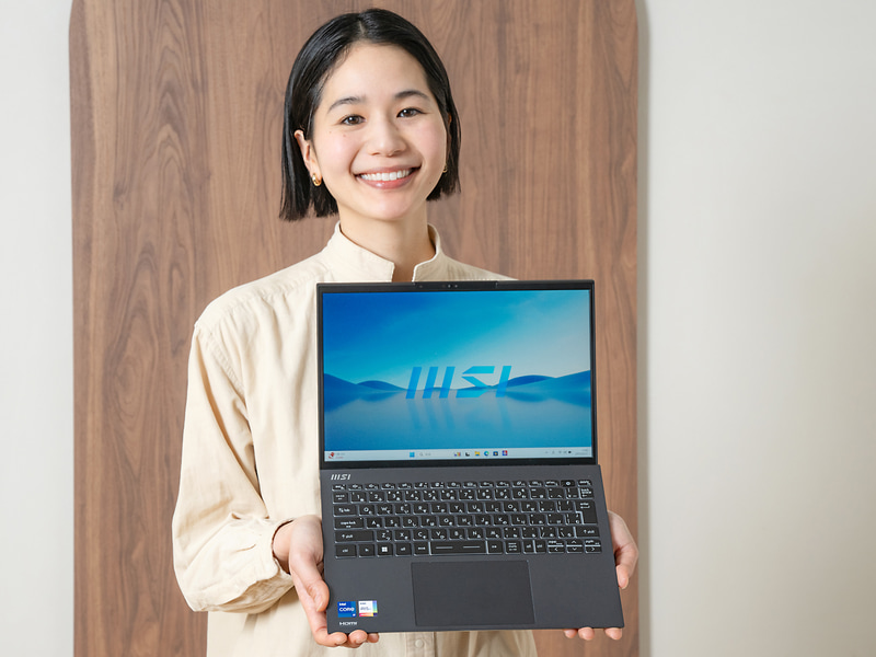 <a href="https://jp.msi.com/Business-Productivity/Prestige-13-Evo-A13MX/" class="n" target="_blank">MSI Prestige 13 A13M(型番 : Prestige-13-A13M-5009JP)</a>。現在MSIの新生活応援キャンペーンにより、実売17万円前後で販売されている