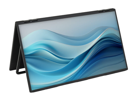 ヒンジは270度まで展開できる