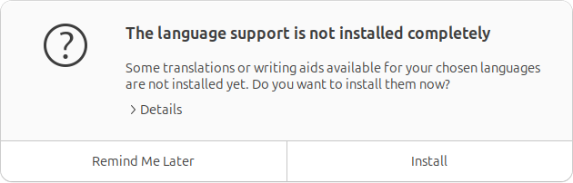 不完全なインストールでも構わないので「Remind Me Later」をクリックする