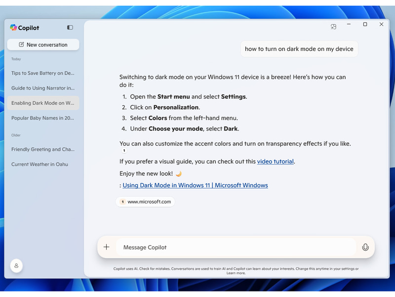 UIが刷新されたCopilotアプリ